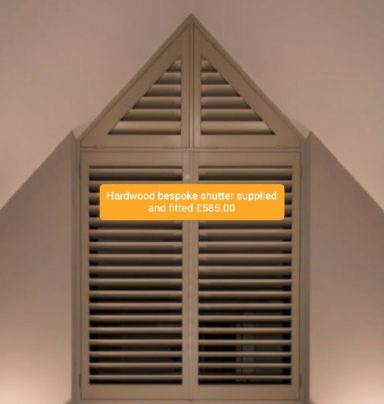 Excellent prices on shaped. Closed wooden shutters with a triangular top.